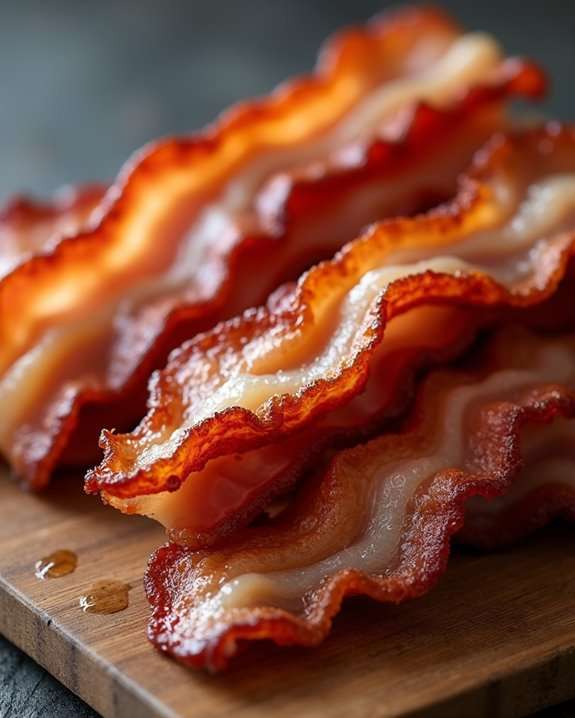 crispy golden evenly cooked bacon