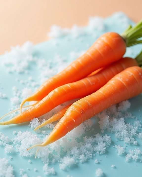 freezing carrots is possible