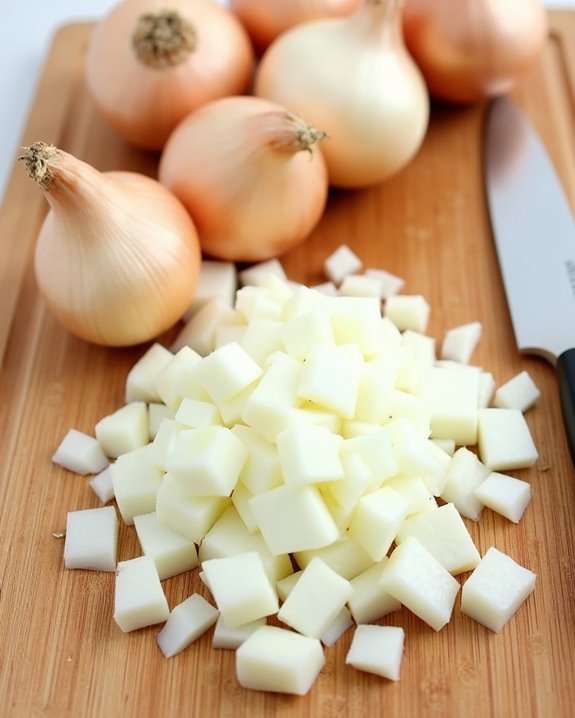 substituting regular onions instead