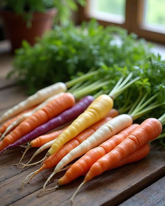 varieties and colors of carrots